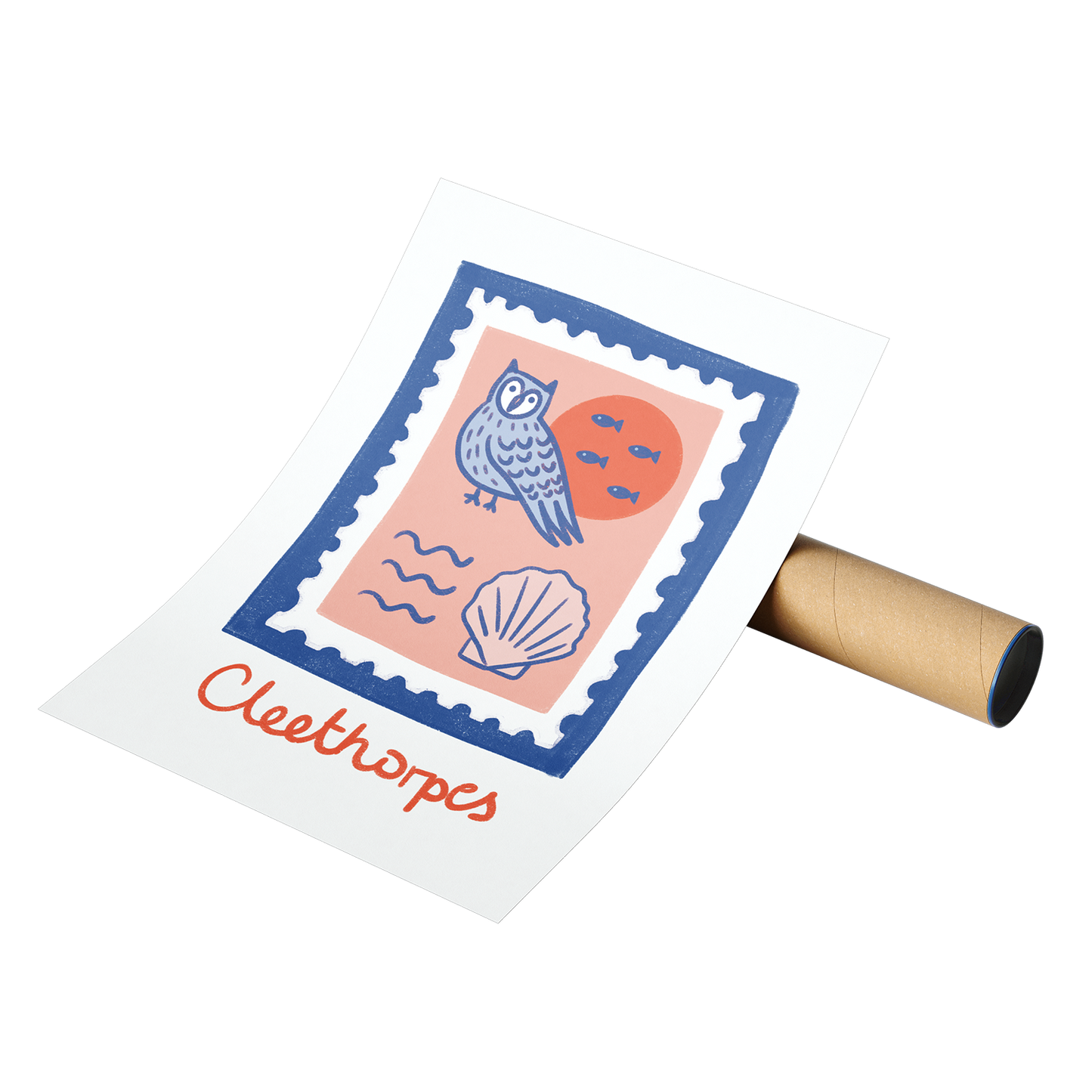 Poster Mockup Stamp Cleethorpes La Ola Studio