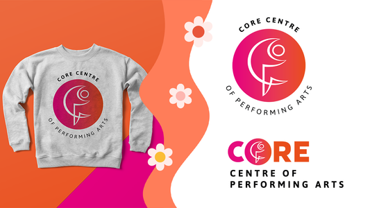 A Logo That Dances: Bold Branding for Core Performing Arts in Grimsby