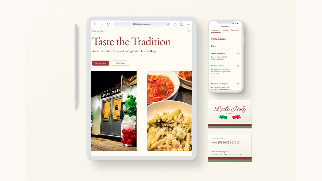 Website for Little Italy Brigg: Helping a Family-Run Restaurant Shine Online