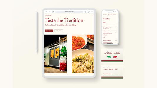 Website for Little Italy Brigg: Helping a Family-Run Restaurant Shine Online
