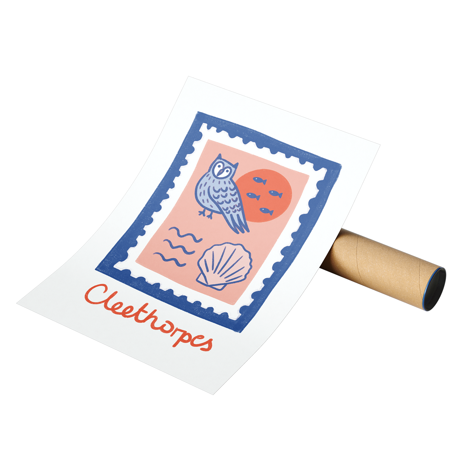 Poster Mockup Stamp Cleethorpes La Ola Studio