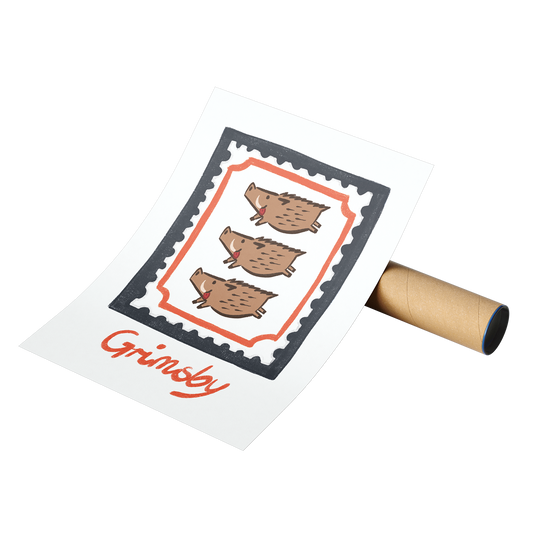 Poster Mockup Stamp Grimsby La Ola Studio
